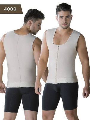 Faja Colombiana HOMBRE THAXX 4000 Compression Vest Shirt Body Shaper para hombre / Powernet