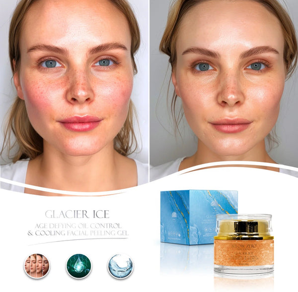 Below Zero Glacier Ice Age Defying Oil Control & Cooling Facial Peeling Gel