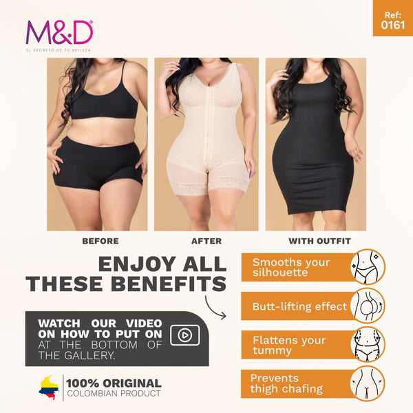 Fajas MyD 0161 FAJAS MYD 0161 FULL BODYSUIT BODY SHAPER FOR WOMEN / POWERNET