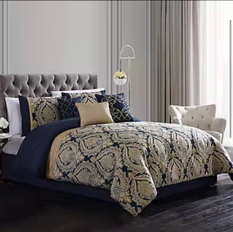 Riverbrook Home Baltor 7-pc. Jacquard Midweight Comforter Set