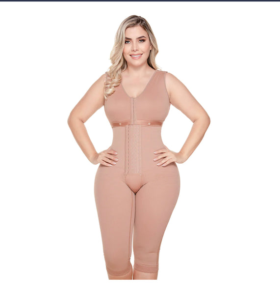 SONRYSE 052 | Faja Colombiana de Cuerpo Completo para Post Cirugía con Bra Incorporado | Efecto Levantamiento de Glúteos y Control de Abdomen | powernet