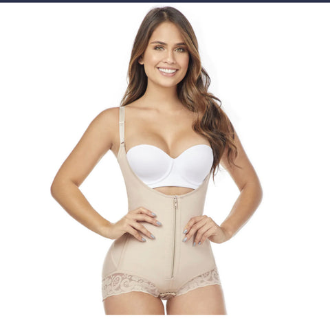 Fajas Marías FL101 | Fajas Colombianas Postpartum Busto Abierto Shapewear Body para Mujer | powernet