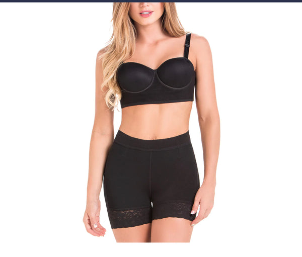 Fajas MariaE FU101 | Shorts de talle alto con control de barriga para mujer | powernet