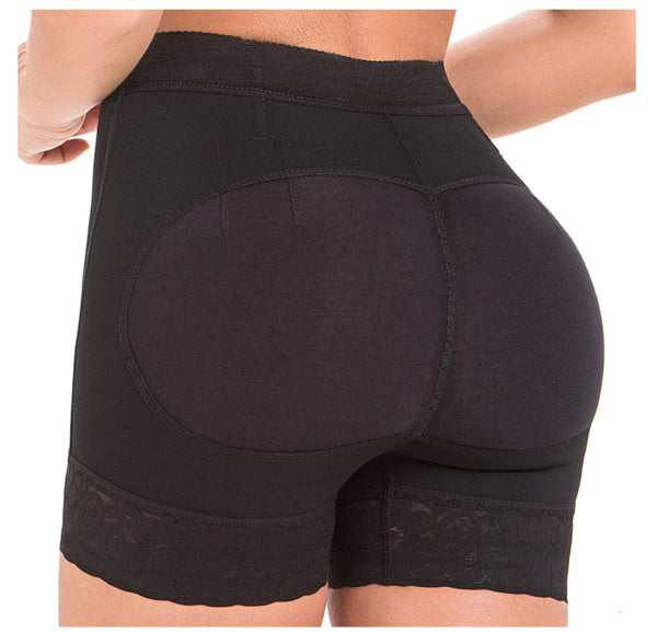 Fajas MariaE FU101 | Shorts de talle alto con control de barriga para mujer | powernet